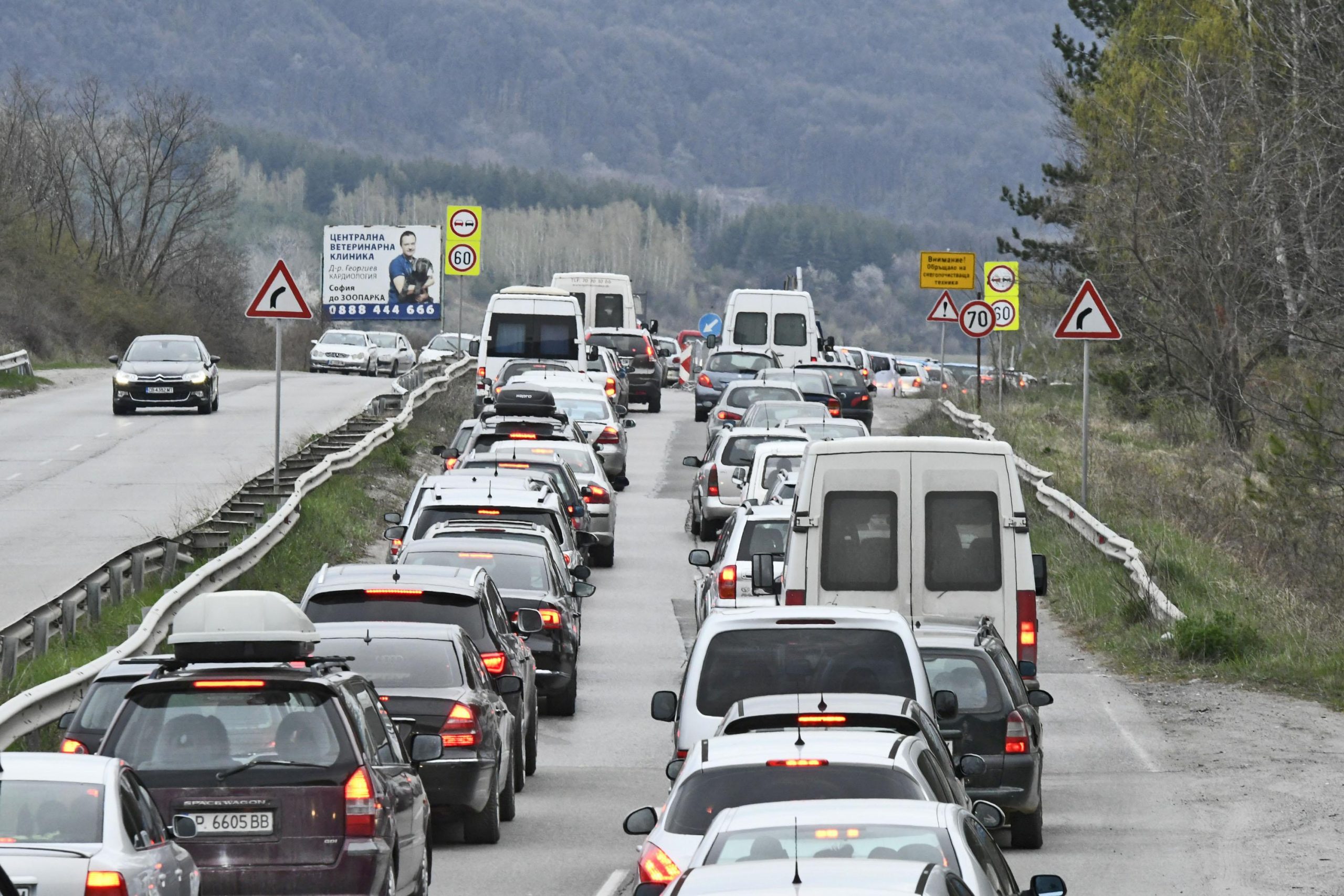 Автомагистрала Тракия е затворена от в участъка от Нова Загора