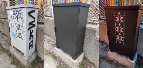 Българска шевица украси електрическо табло във Варна и ако си