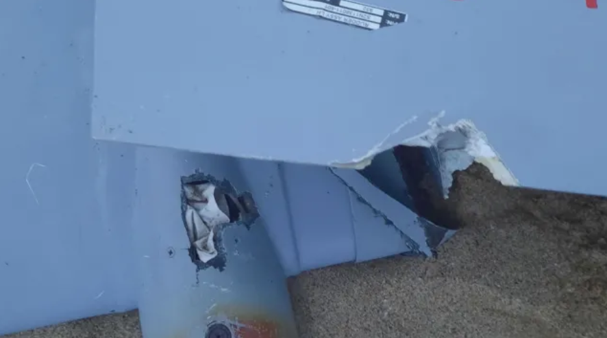 Парчета от руски боен дрон са намерени край бреговете на