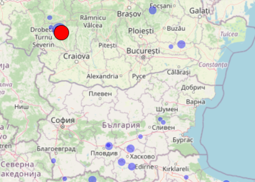 Нов силен трус разлюля България към 15:20 ч. днес предава
