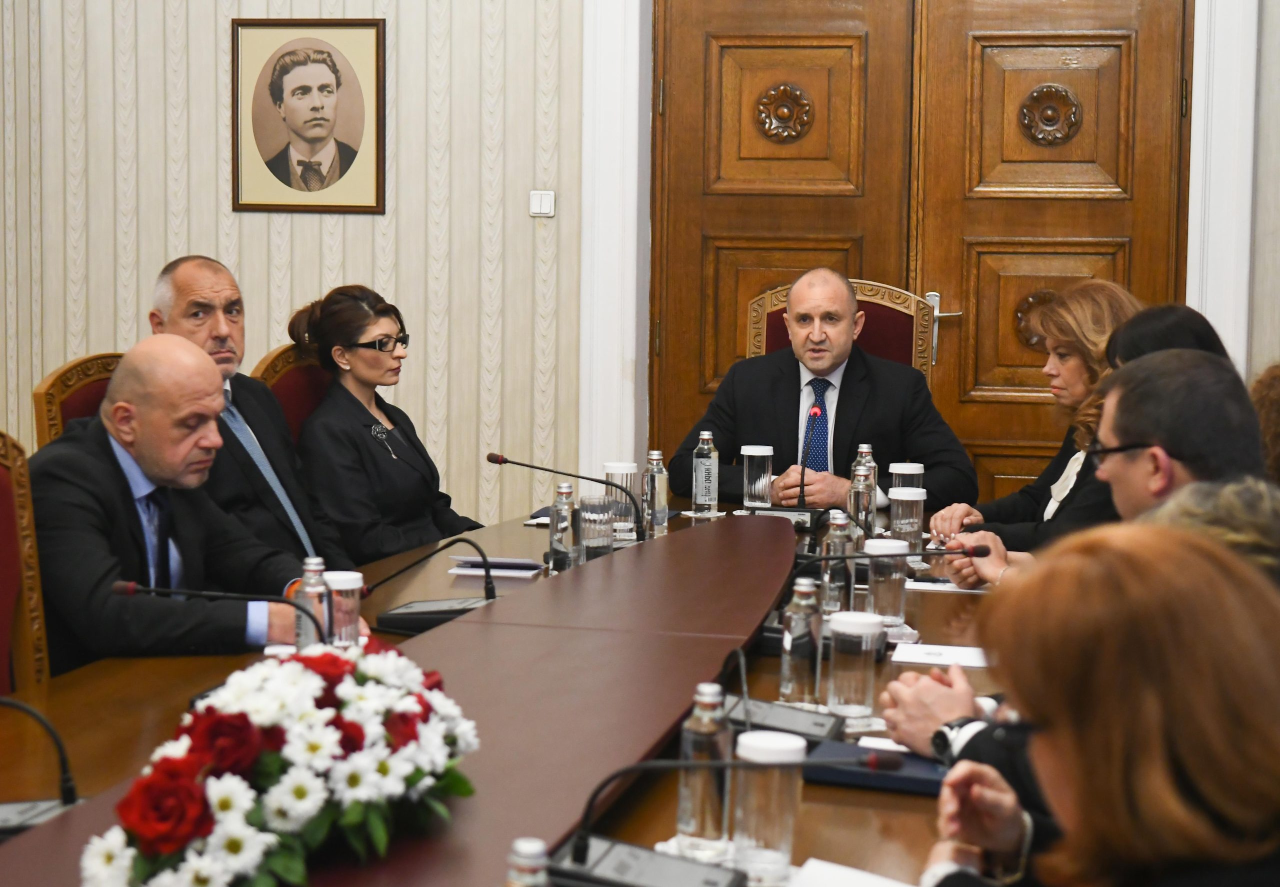 Лидерът на ГЕРБ Бойко Борисов отиде на консултации с президента