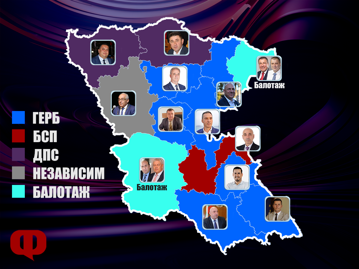 ГЕРБ спечели в седем общини в Бургаска област и участва