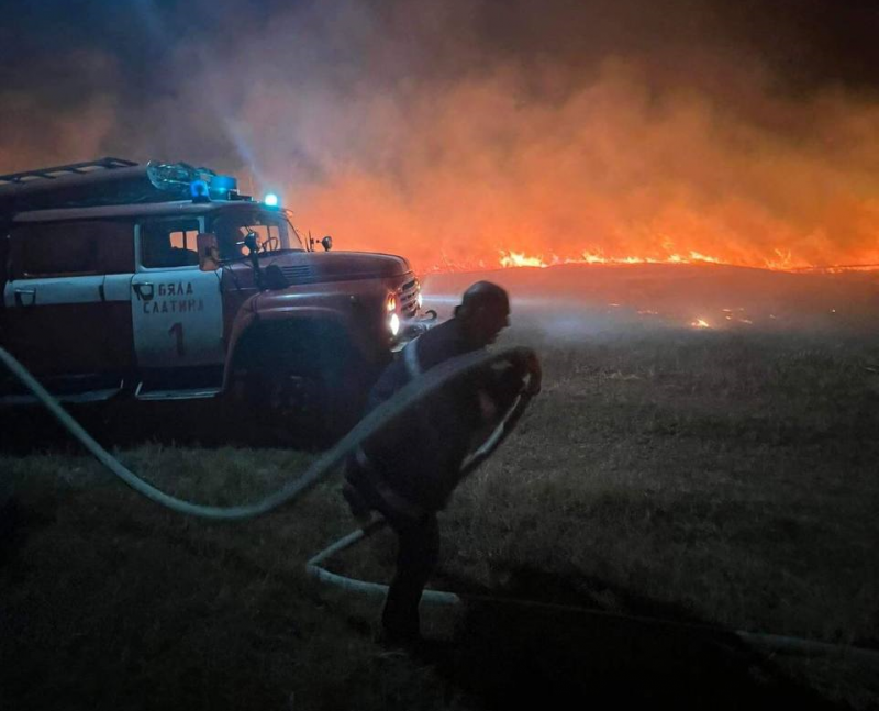 Пожар пламна и в Кайасиева градина във Варна Инцидентът е