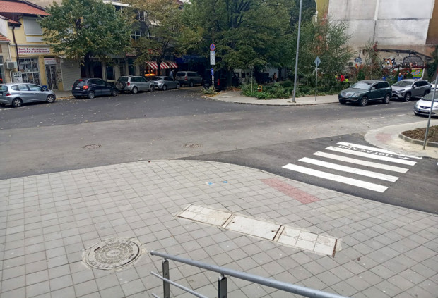 Новоремонтираното кръстовище на Кокалчето във Варна – между улиците Васил
