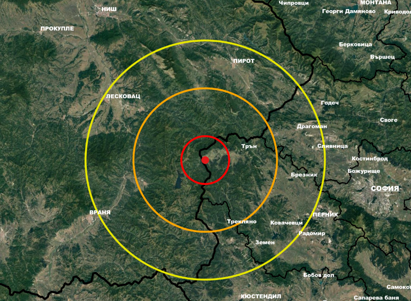 Земетресение с магнитуд М 3 6 е регистрирано днес на 16 км